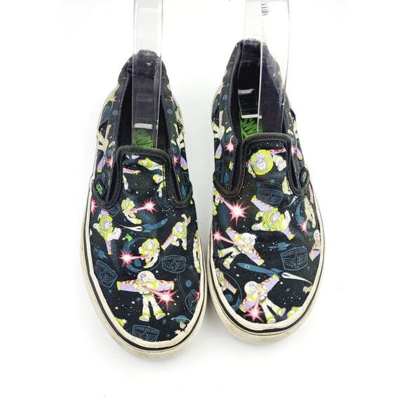 Buzz Light Year Vans Asher Slip-On Kids Sneaker‎ - Size 4 - Picture 3 of 10